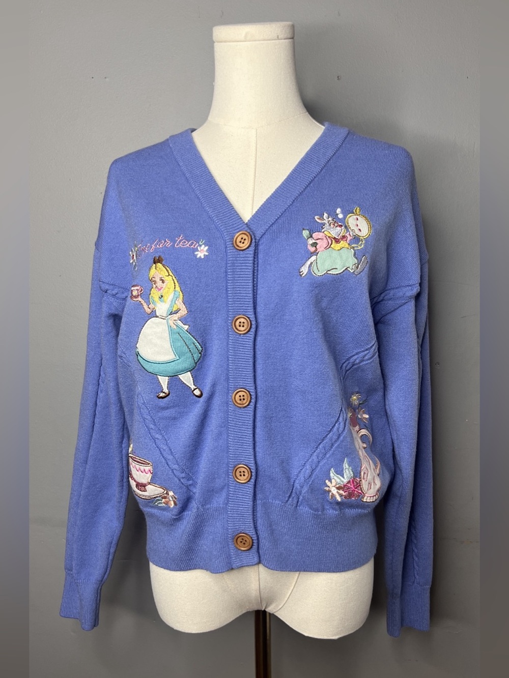 Disney BoxLunch Alice in Wonderland Embroidered Cardigan Embroidered Cardigan